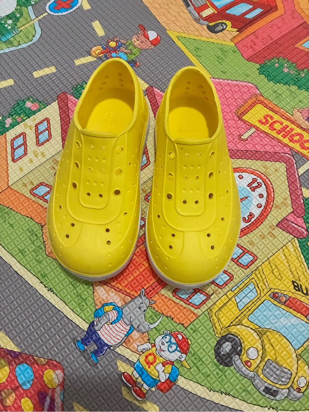 Kids Slip-On Yellow Water Shoes for Toddlers and Kids
